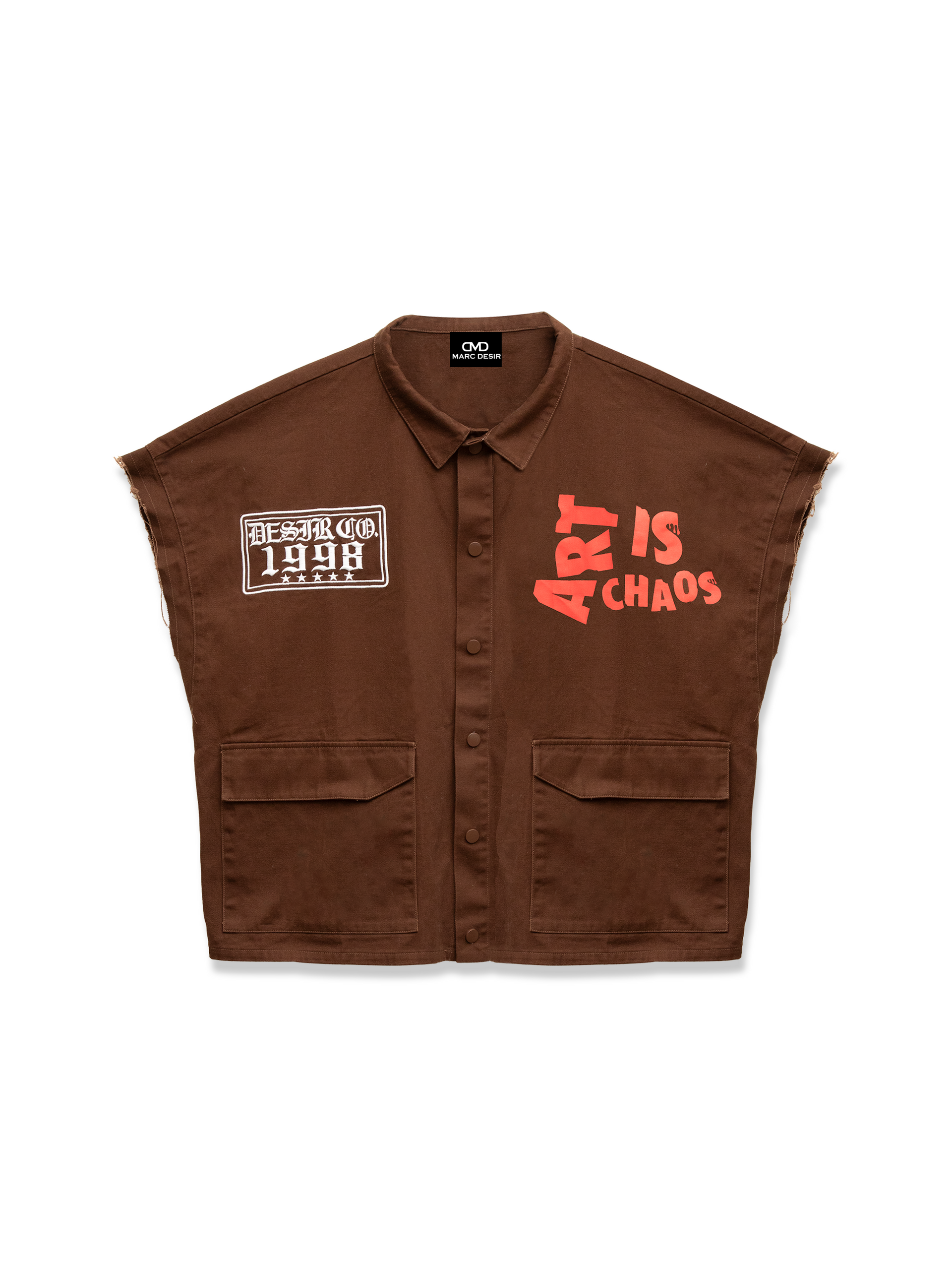 Art is Chaos Cropped Vest