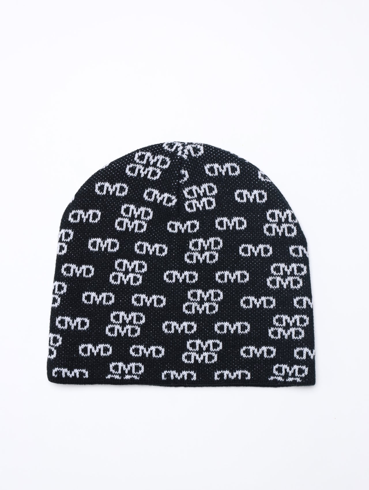 DESIR MONOGRAM BEANIE - BLACK