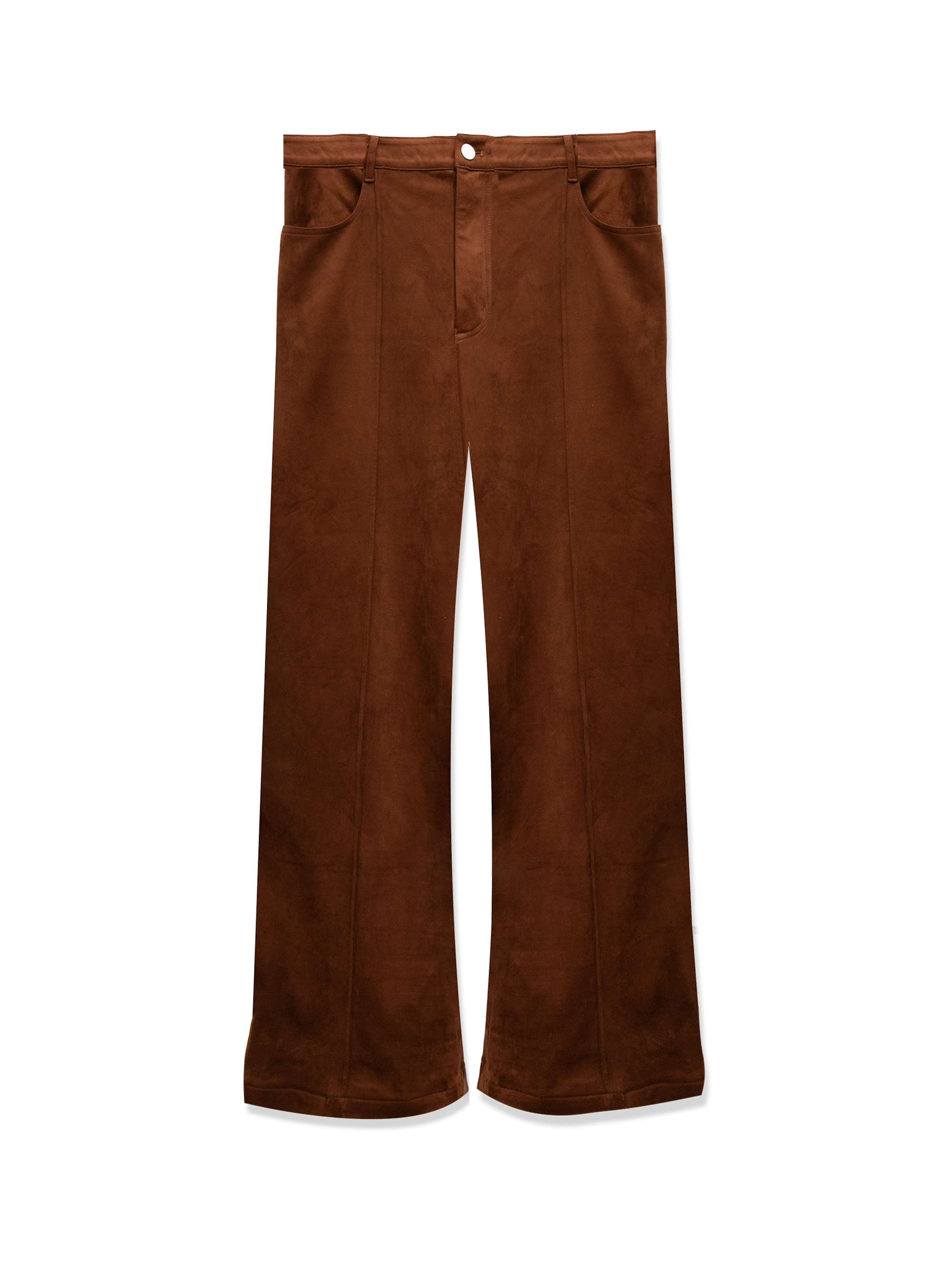 Expresso Suede Flare Trousers - Marc Desir